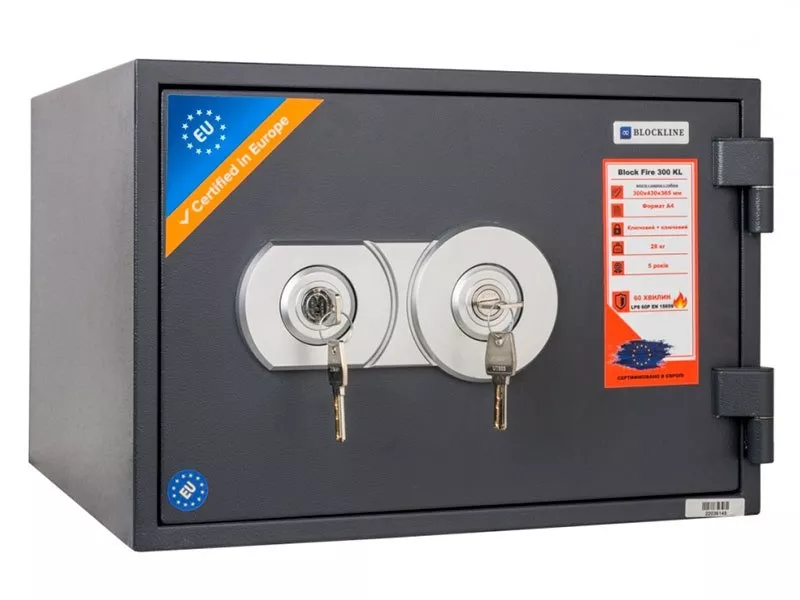 Высококачественный сейф Blockline Block Fire 300 KL