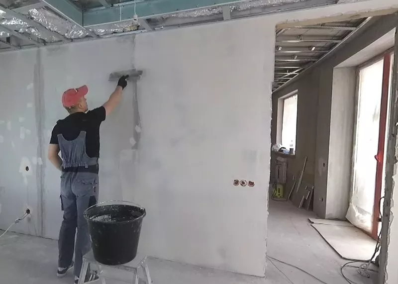 Шпаклевка стен, потолков Услуги