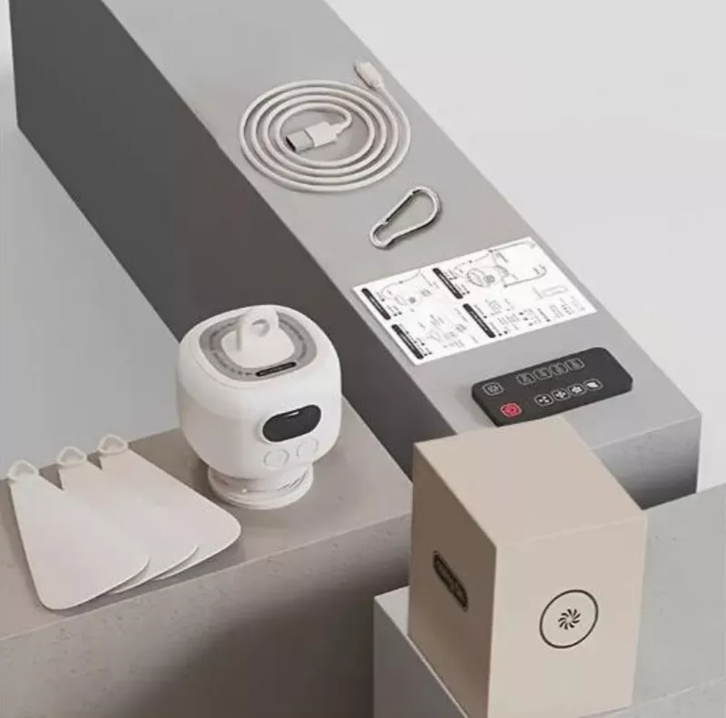 Навісний акумуляторний вентилятор, з підсвічуванням та дист.керуванням 6