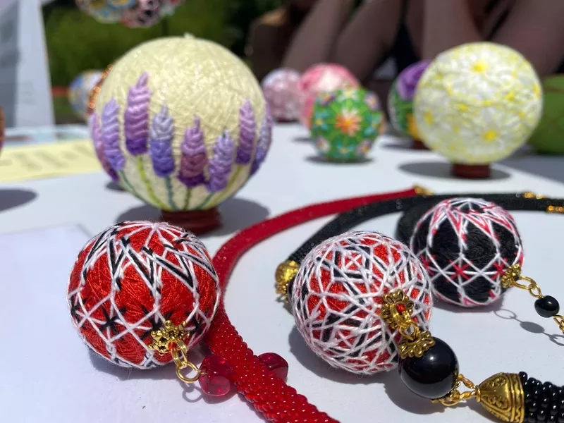 Темарі Київ,  кульки темарі Київ,  набори темарі Київ,  новорічний декор  7