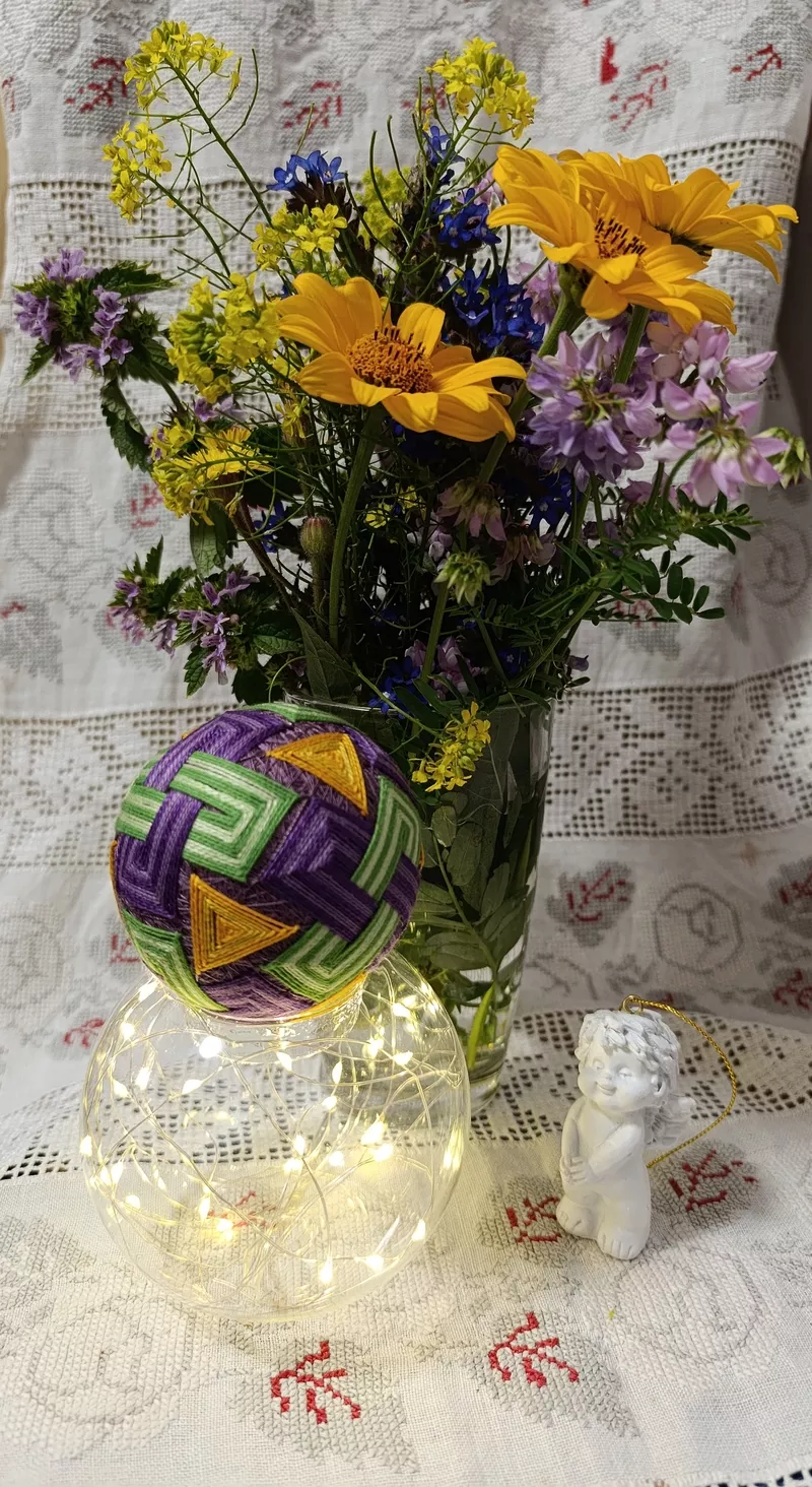 Темарі Київ,  кульки темарі Київ,  набори темарі Київ,  новорічний декор  6