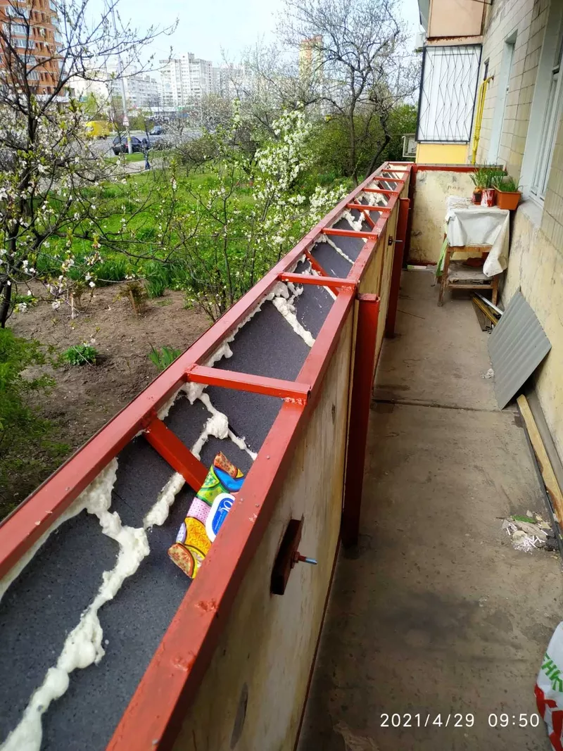 Розширення (збільшення) балконів та лоджій,  зварювальні роботи 8