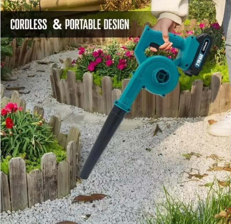 Бездротовий пилосос та повітродувка з двома акумуляторами 1300 мАг  2