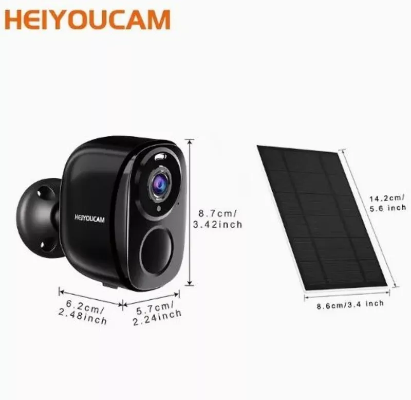 Сонячна Wi-Fi камера безпеки з прожектором,  сиреною та акумулятором 5000 мАг 3