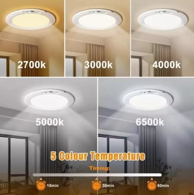 Розумний LED світильник з пультом, датчиком руху, акум 8000 мА.г 2