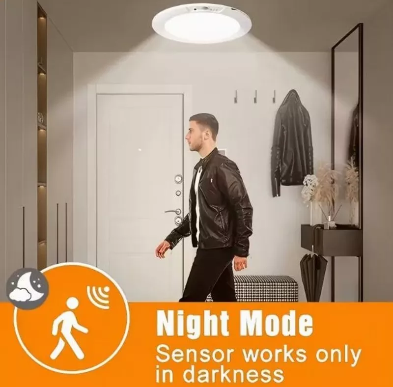 Розумний LED світильник з пультом, датчиком руху, акум 8000 мА.г 5