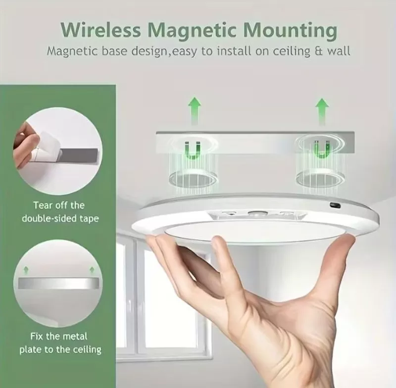 Розумний LED світильник з пультом, датчиком руху, акум 8000 мА.г 3