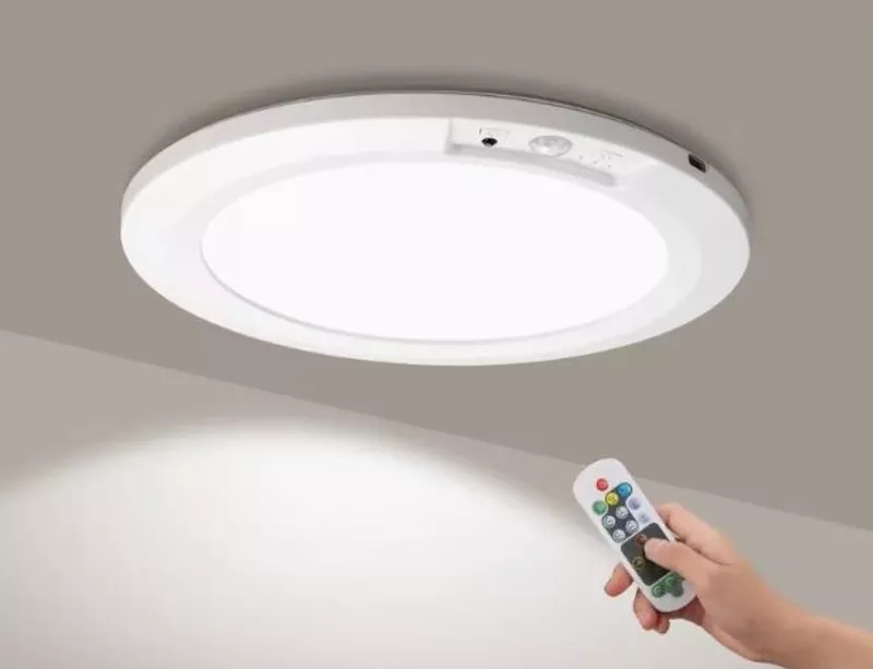 Розумний LED світильник з пультом, датчиком руху, акум 8000 мА.г 9