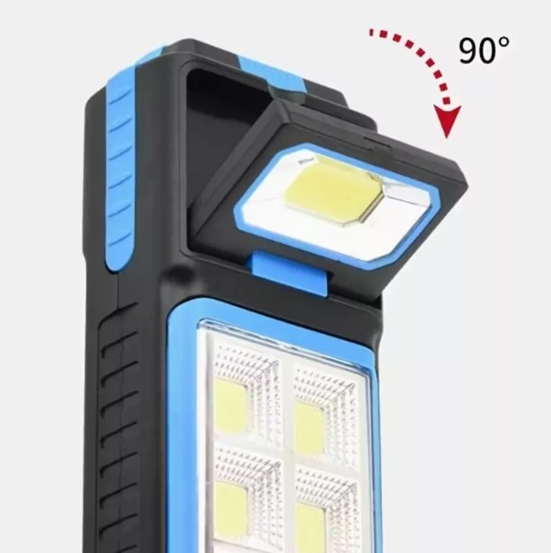 Багатофункціональний перезарядний робочий ліхтар із сонячною панеллю 8