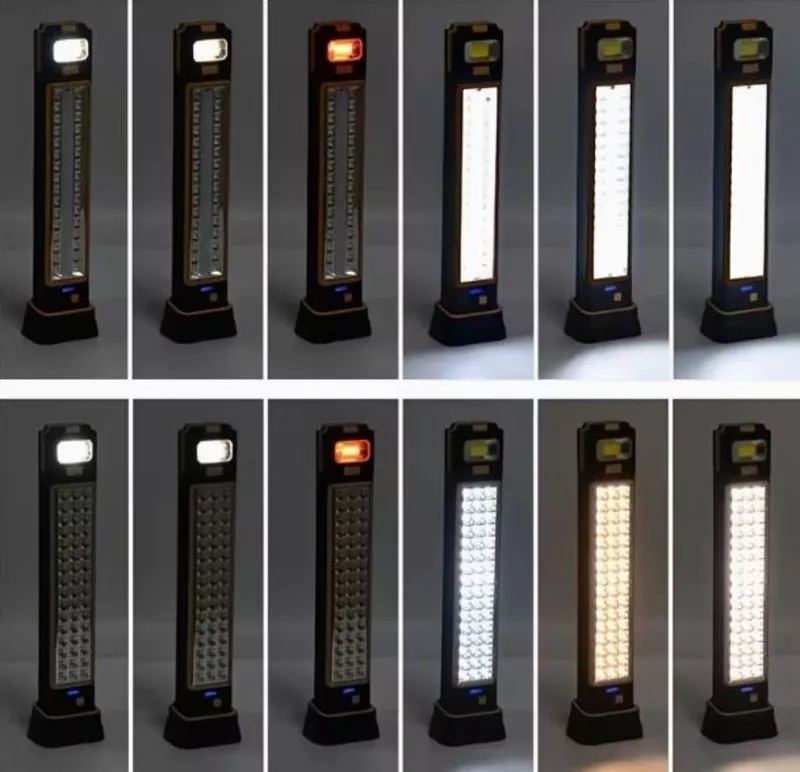 Багатофункціональний перезарядний робочий ліхтар із сонячною панеллю 5