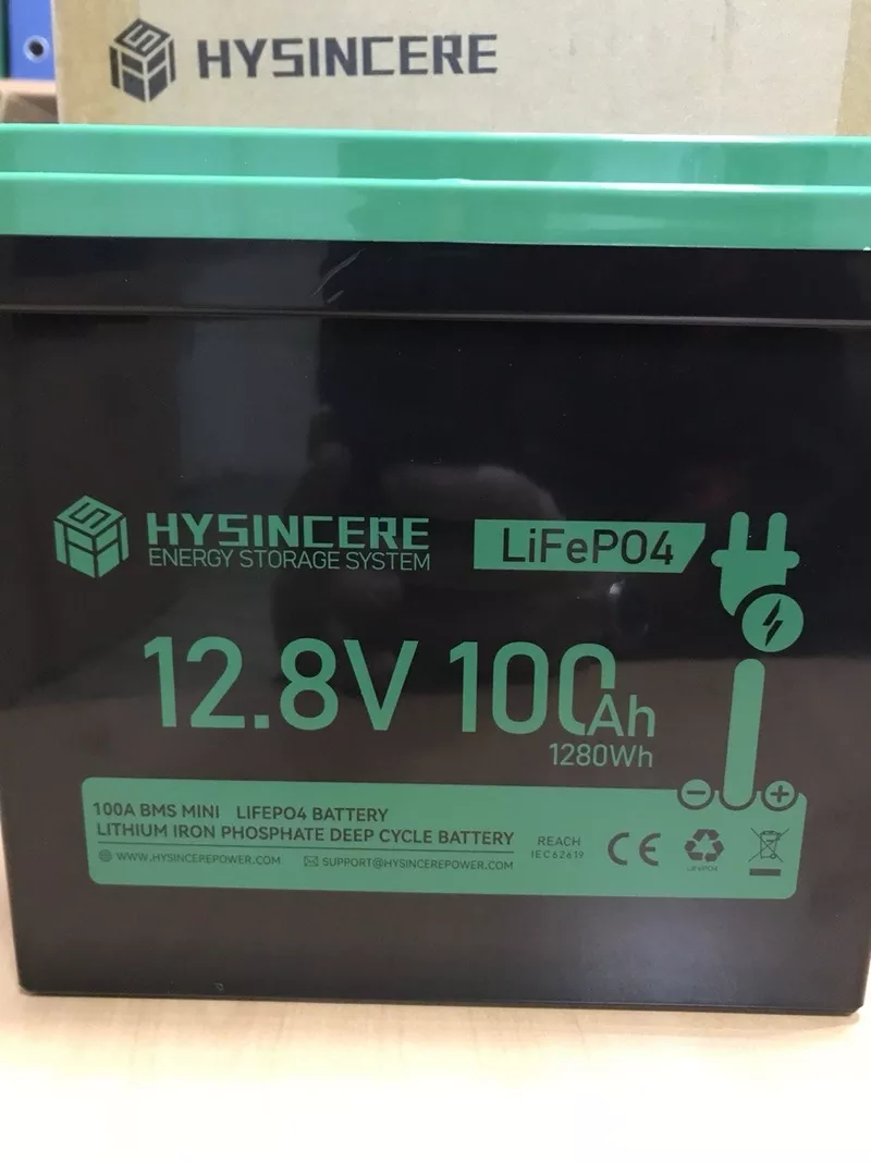 Акумулятор LiFePO4 12.8V 100Ah з BMS, літій-залізо-фосфатна батарея 2