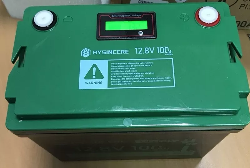 Акумулятор LiFePO4 12.8V 100Ah з BMS, літій-залізо-фосфатна батарея 6