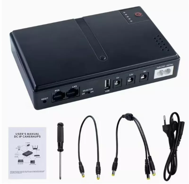 Mini DC UPS, универсальный блок бесперебойного питания, 5V/9V/12V 4