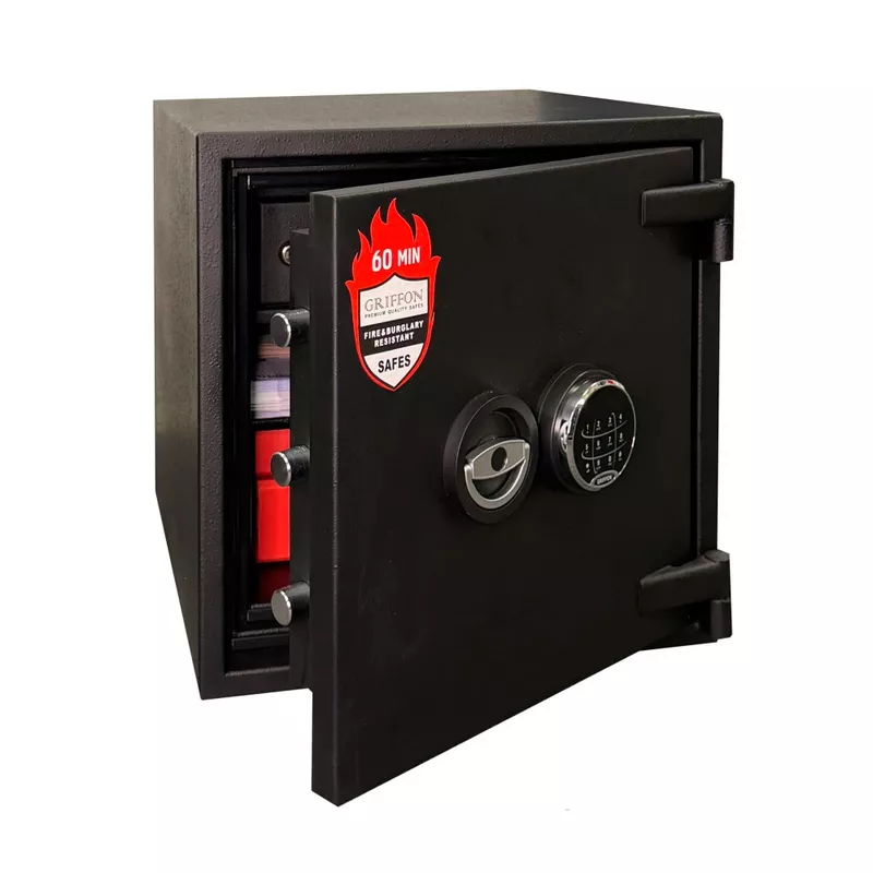 Якісний вогнестійкий сейф Griffon FRS.45.E Black - VinCom