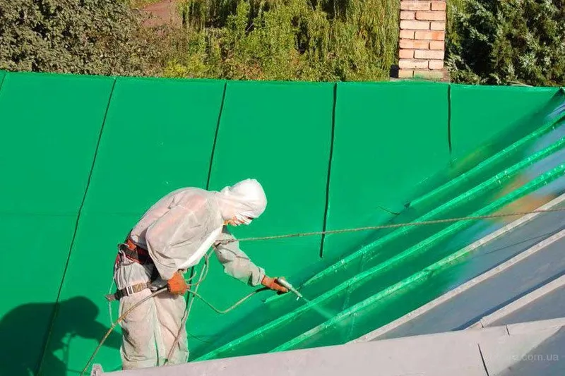 Фарбування дахів,  фарбування складів,  приміщень