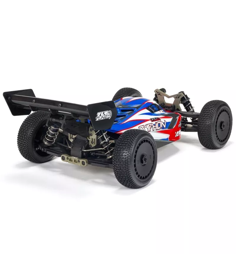 Arrma 1/8 TYPHON 6S TLR Tuned 4X4 RTR Brushless Buggy, Red/Blue 2