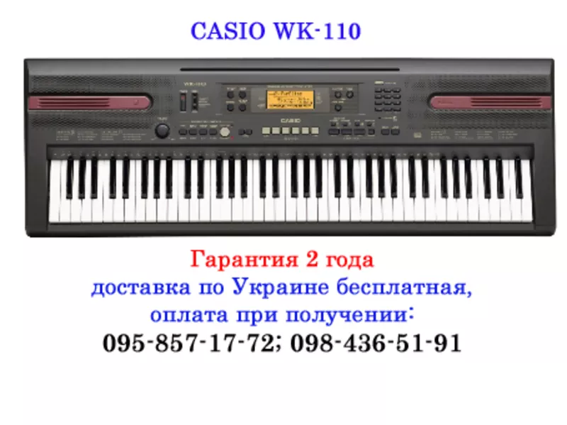 Синтезатор CASIO WK-110 цена со склада