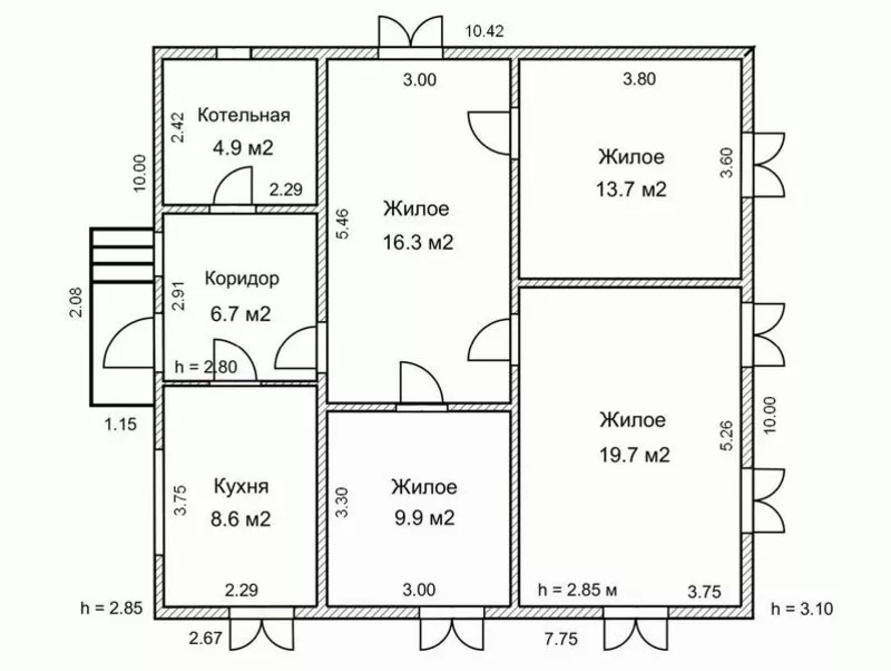 Беларусь,  продажа жилого кирпичного дома в г. Молодечно (Минская обл.) 2